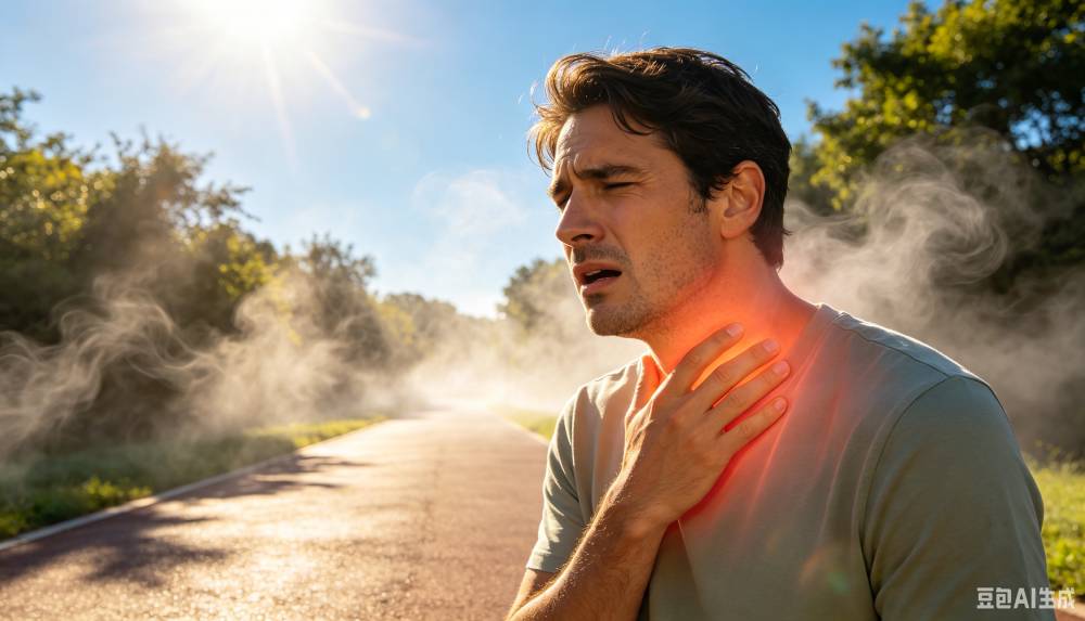 暑热环境人物喉咙不适.jpg